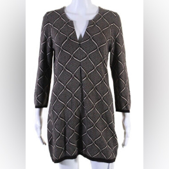 J. McLAUGHLIN Zip Front Crew Neck Knit SweaterDress/ Tunic - Picture 13 of 13